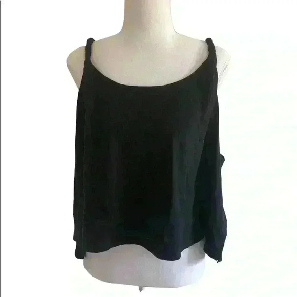 BP From Nordstrom NWT Twist Strap Tank Top Black Size 3X - Picture 2 of 8